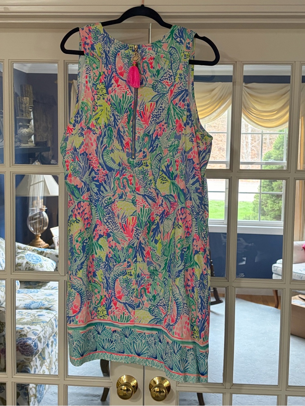 Lilly Pulitzer Sleeveless Shift Dress in Pink, Blue, Green